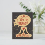 Wees in harmonie met jezelf 2 briefkaart (Staand voorkant)