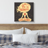 Wees in harmonie met jezelf 2 canvas afdruk (Insitu (Slaapkamer))