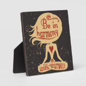 Wees in harmonie met jezelf 2 fotoplaat (Voorkant)