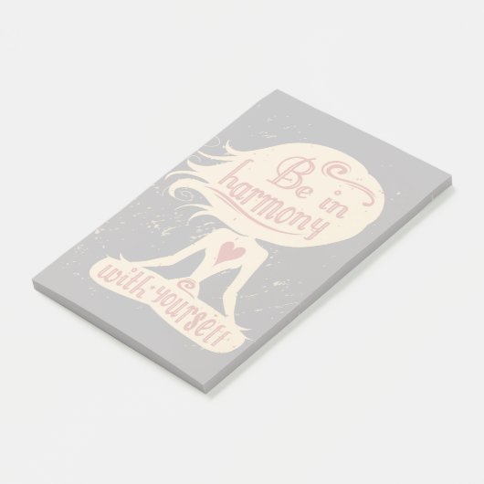 Wees in harmonie met jezelf 2 post-it® notes (Schuin)