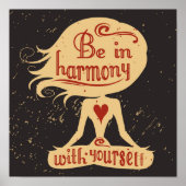 Wees in harmonie met jezelf 2 poster (Voorkant)