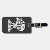 Wees in harmonie met jezelf bagagelabel (Voorkant horizontaal)