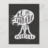 Wees in harmonie met jezelf briefkaart (Voorkant)