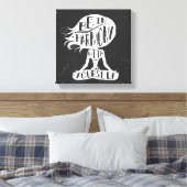 Wees in harmonie met jezelf canvas afdruk (Insitu (Slaapkamer))