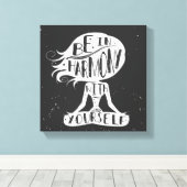 Wees in harmonie met jezelf canvas afdruk (Insitu (Houten vloer))