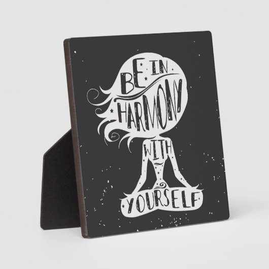 Wees in harmonie met jezelf fotoplaat (Voorkant)