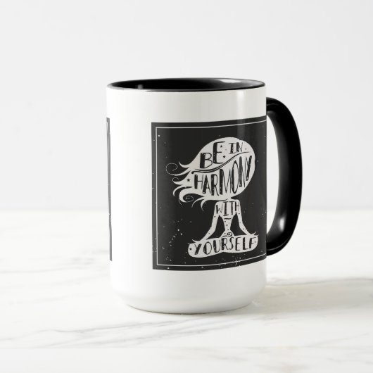 Wees in harmonie met jezelf mok (Voorkant rechts)