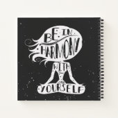 Wees in harmonie met jezelf notitieboek (Achterkant)