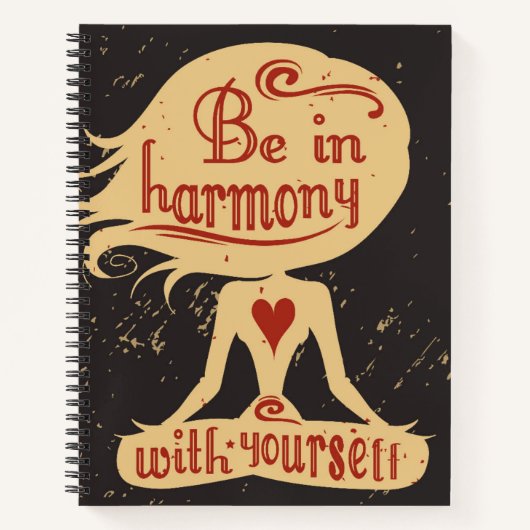 Wees in harmonie met jezelf notitieboek (Voorkant)