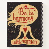 Wees in harmonie met jezelf notitieboek (Achterkant)