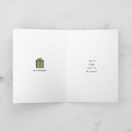 Wees in het Cadeau_C_Greeting Kaart (Binnen)