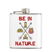 Wees in Natuur Heupfles (Voorkant)