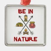 Wees in Natuur Metalen Ornament (Voorkant)