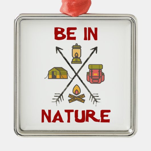 Wees in Natuur Metalen Ornament (Voorkant)