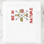 Wees in Natuur Rechthoekige Sticker (Tas)