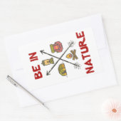 Wees in Natuur Rechthoekige Sticker (Envelop)