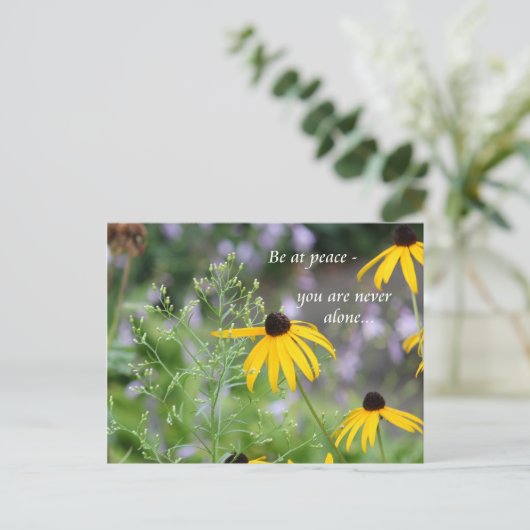 Wees in vrede briefkaart (Staand voorkant)