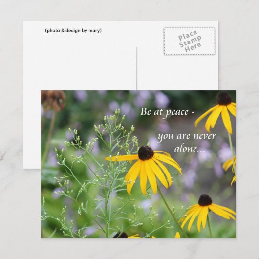 Wees in vrede briefkaart (Voorkant / Achterkant)