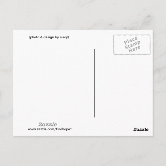 Wees in vrede briefkaart (Achterkant)