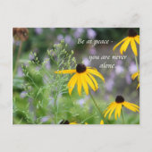 Wees in vrede briefkaart (Voorkant)