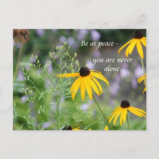 Wees in vrede briefkaart (Voorkant)