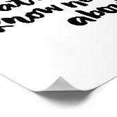 Wees Inspirerend Art Quote in zwart-wit Poster (Hoek)