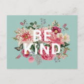 Wees Inspirerend  bloemen Briefkaart (Voorkant)