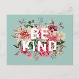 Wees Inspirerend  bloemen Briefkaart