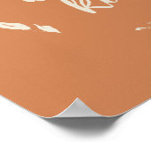 Wees Inspirerend Citaat Terracotta Wreatta Poster (Hoek)