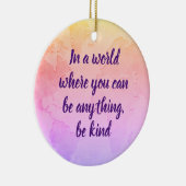 Wees inspirerend prijsroze keramisch ornament (Rechts)