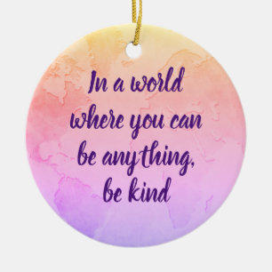 Wees inspirerend prijsroze keramisch ornament