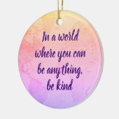 Wees inspirerend prijsroze keramisch ornament (Links)