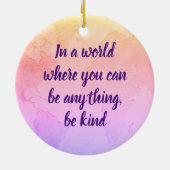 Wees inspirerend prijsroze keramisch ornament (Achterkant)