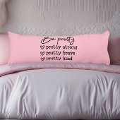 Wees  Inspirerend Roze Body Pillow Lichaamskussen