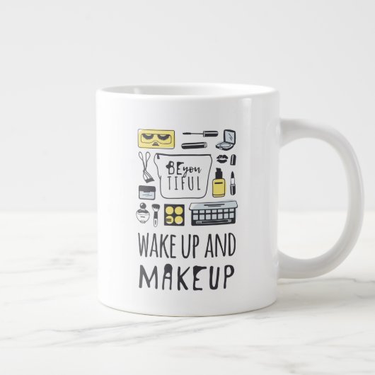 Wees je aardig | Wakker worden en make-up Grote Koffiekop (Rechts)