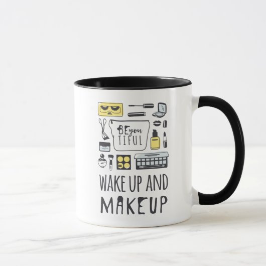 Wees je aardig | Wakker worden en make-up Mok (Rechts)