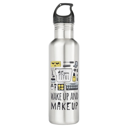 Wees je aardig | Wakker worden en make-up Waterfles (Voorkant)