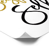 Wees je beste Motivatie prijsopgave zwart/goud Poster (Hoek)