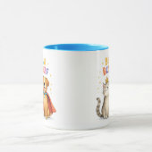 Wees je beste zelf-Mok - Inspirerende hond en kat Mok (Midden)