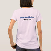 Wees je bewust Onwetend T-shirt (Achterkant)