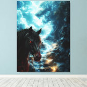 Wees je bewust van je omgeving canvas afdruk (Insitu (Houten vloer))