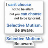 Wees je bewust van onwetendheid sticker (Voorkant)