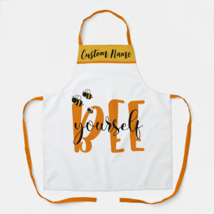 Wees je culinaire beste, speelse honingbij elegant schort