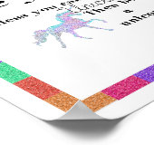 Wees je eenhoorn Poster (Hoek)