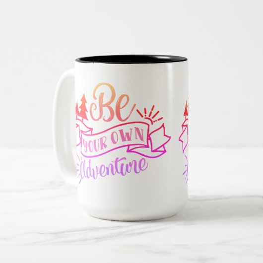 Wees je eigen Adventure Inspirerend Mok (Voorkant links)
