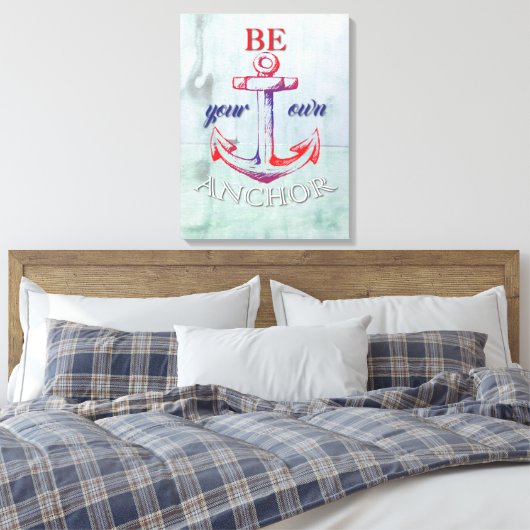 Wees je eigen ankercanvasprint canvas afdruk (Insitu (Slaapkamer))