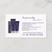 Wees je eigen baas 2 visitekaartje (Achterkant)