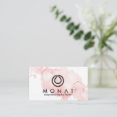 Wees je eigen baas met MONAT-Roze Visitekaartje (Staand voorkant)