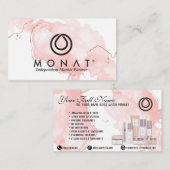Wees je eigen baas met MONAT-Roze Visitekaartje (Voorkant / Achterkant)