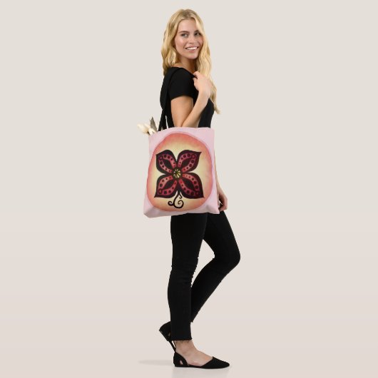 Wees je eigen bloem tote bag (Op model)